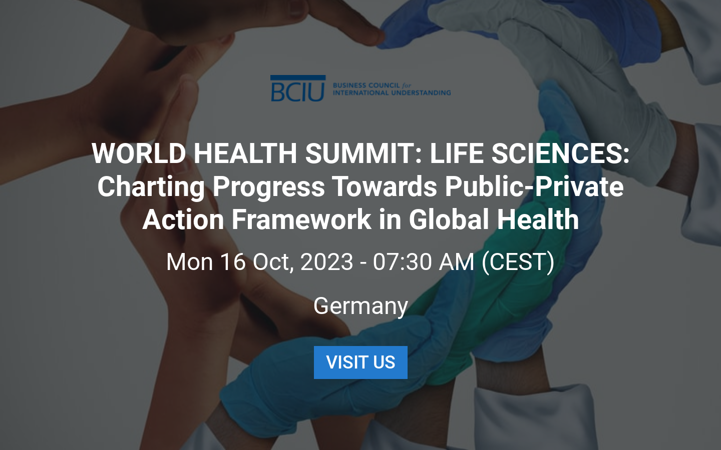 WORLD HEALTH SUMMIT LIFE SCIENCES Charting Progress Towards Public